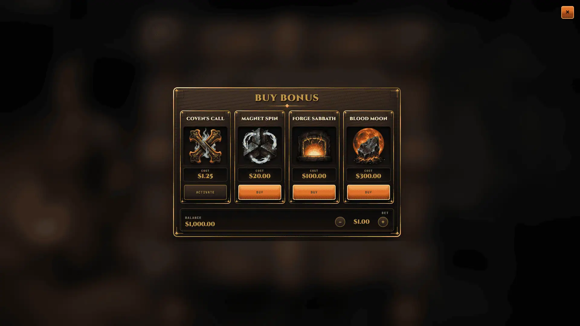 Lodestone bonus buy menu