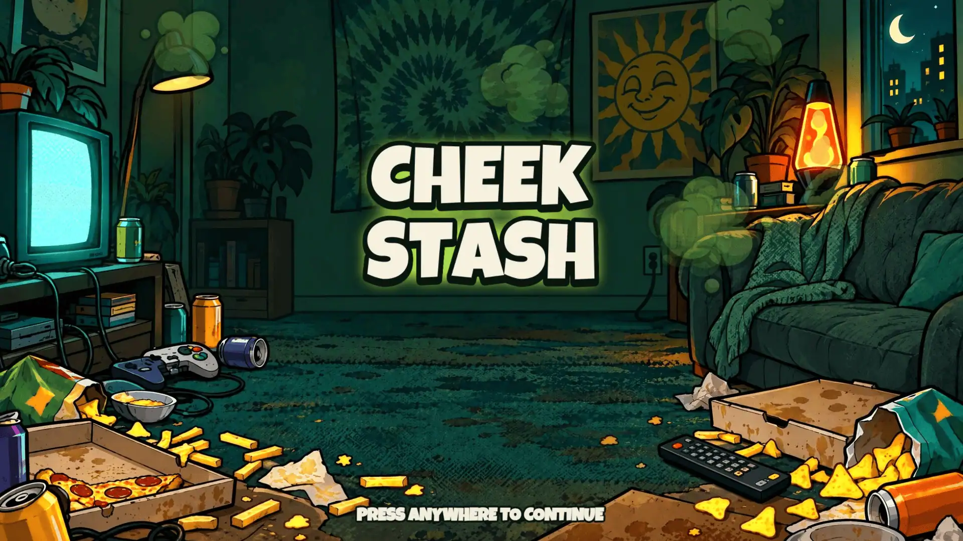 Cheek Stash slot intro screen