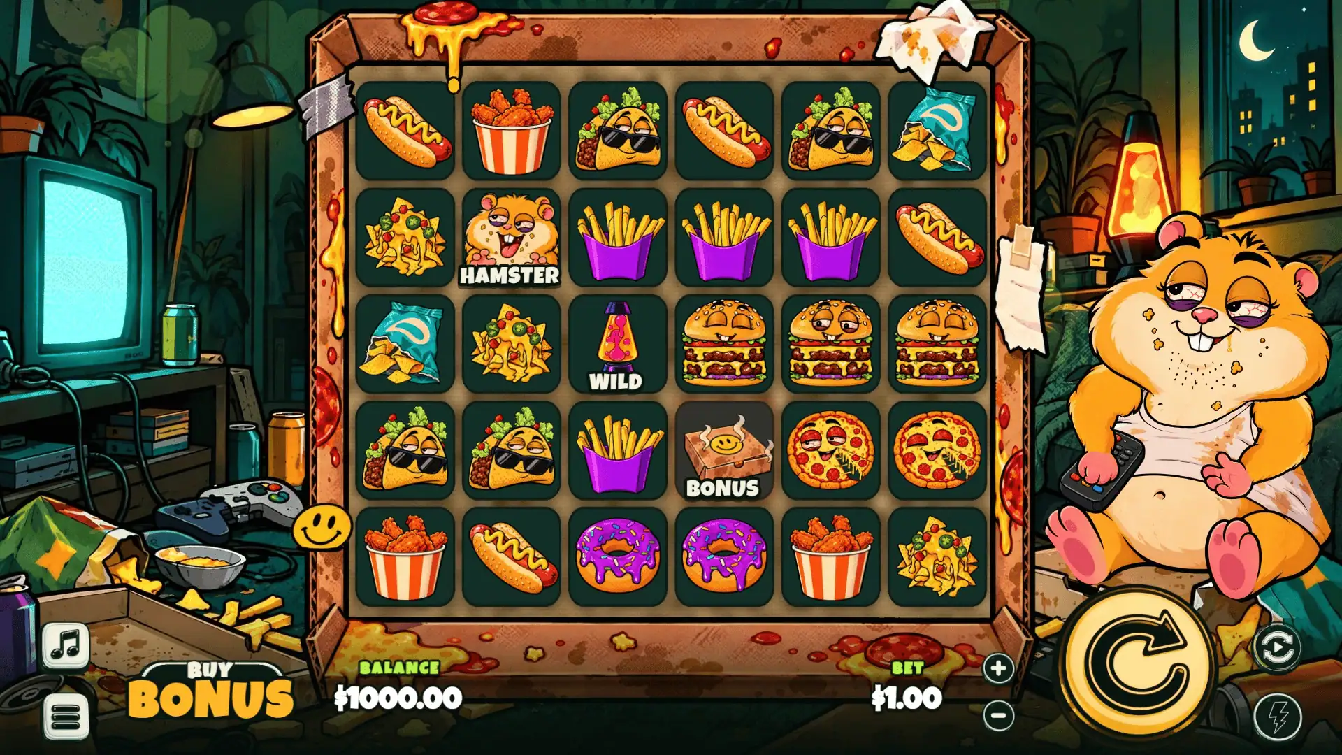 Cheek Stash slot gameplay reels