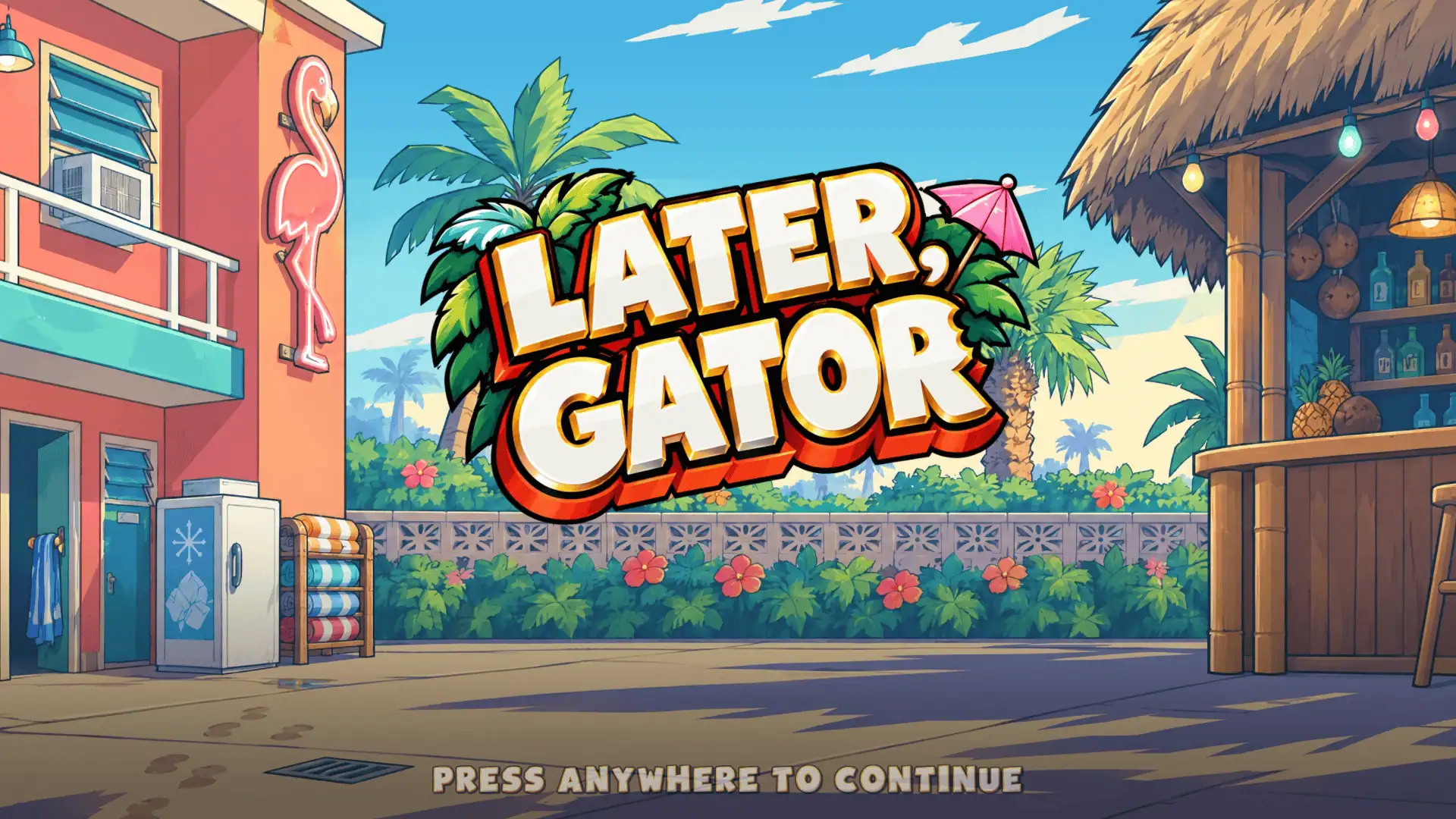 Later Gator slot intro screen