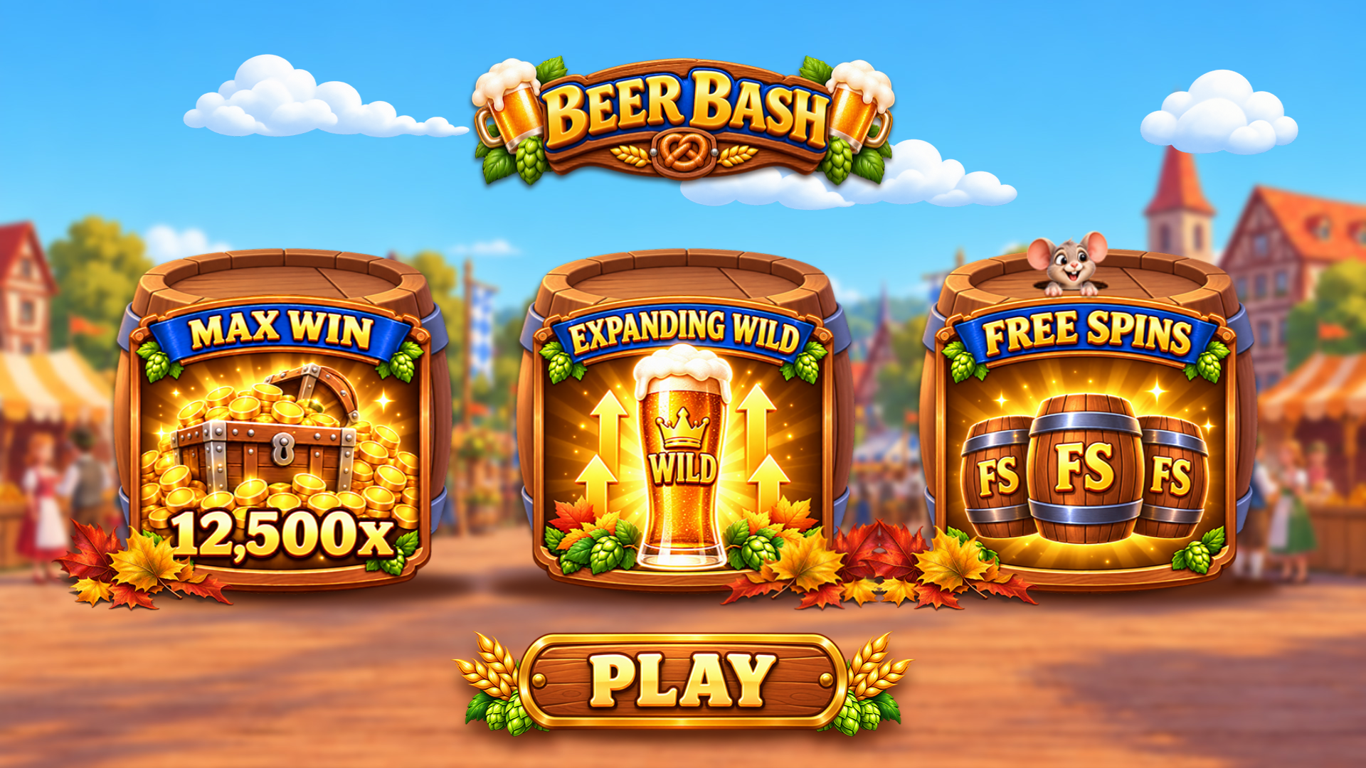 Beer Bash slot intro screen