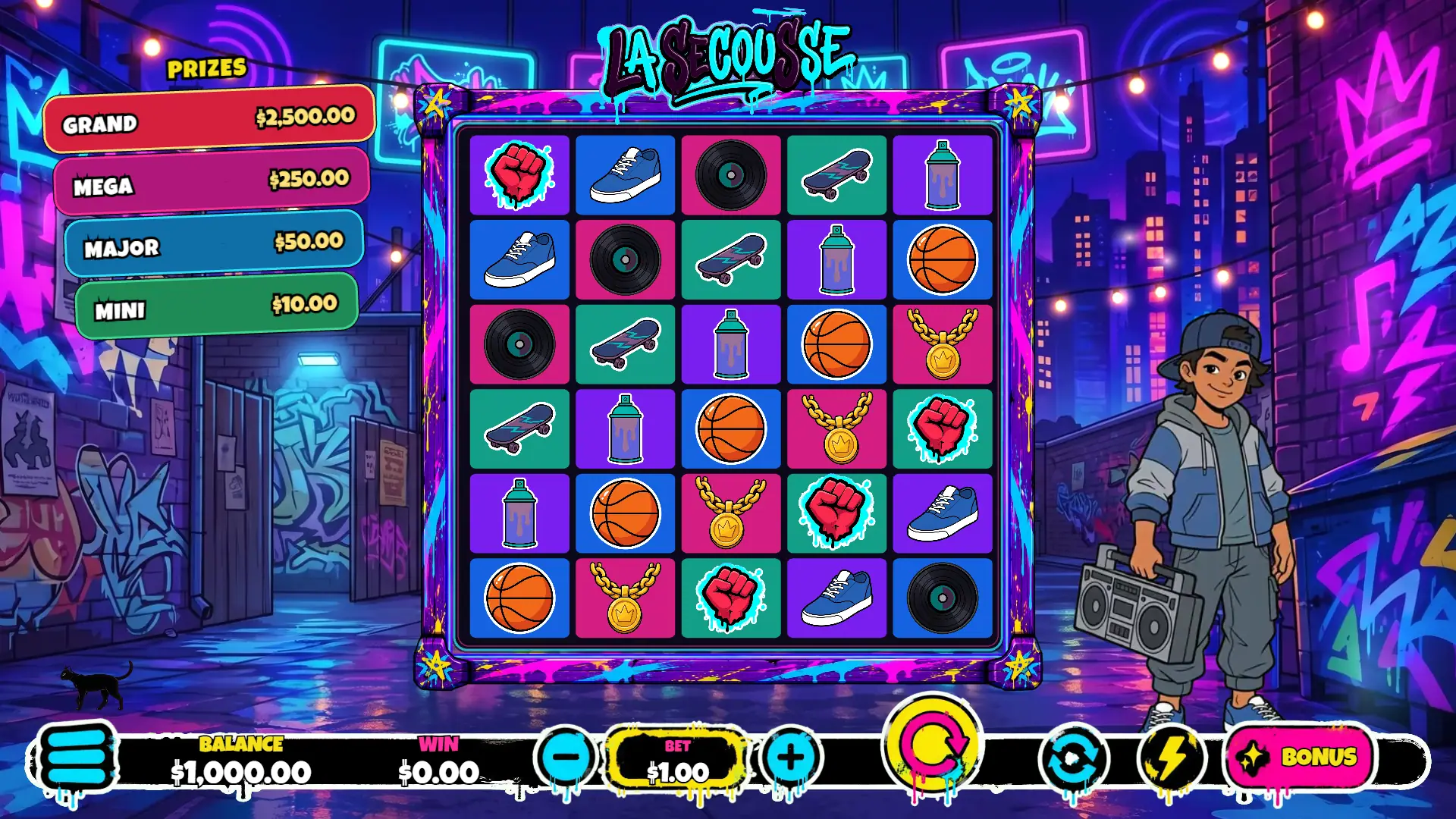 La Secousse slot gameplay reels