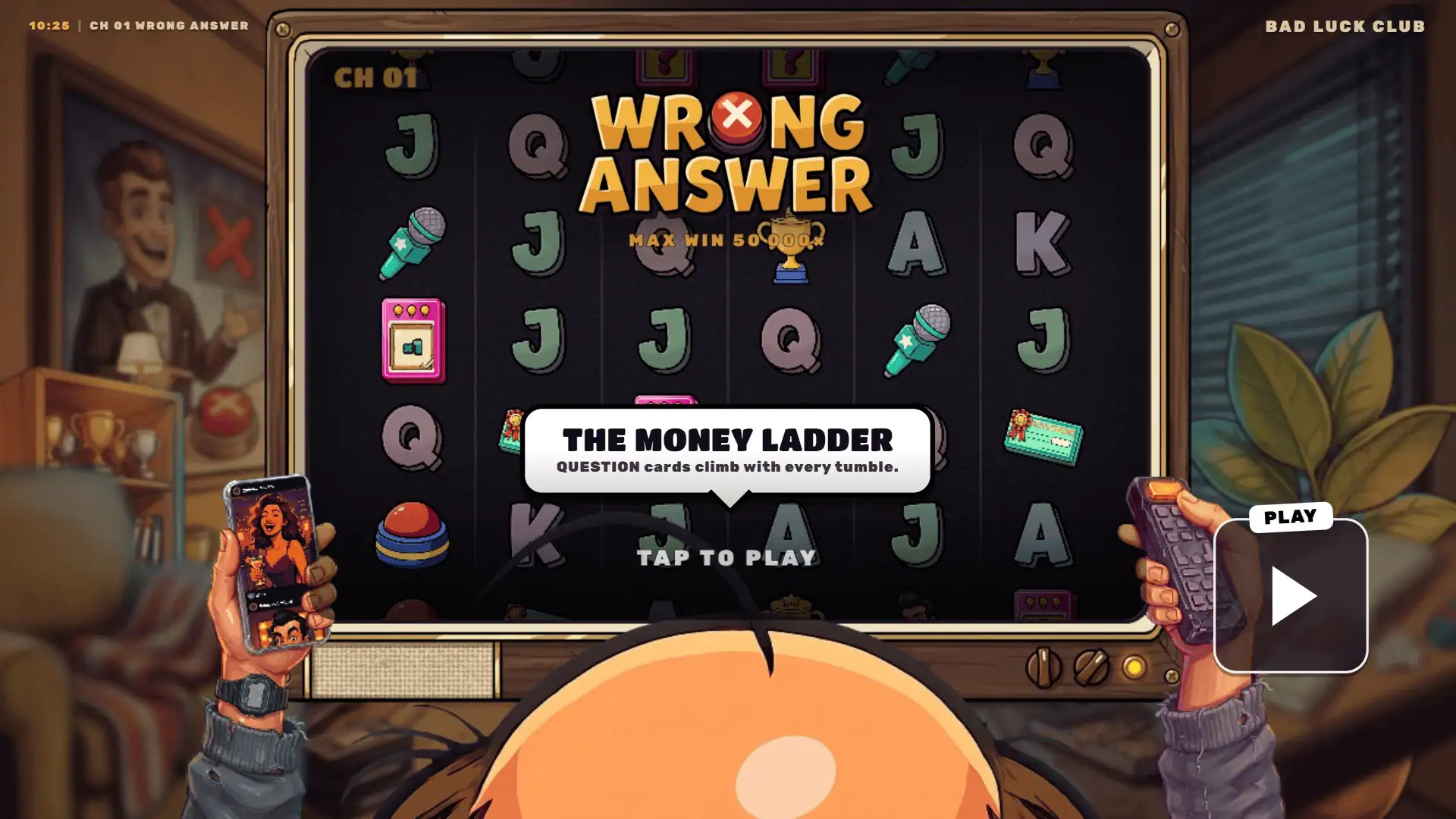Ch 01 Wrong Answer slot intro screen