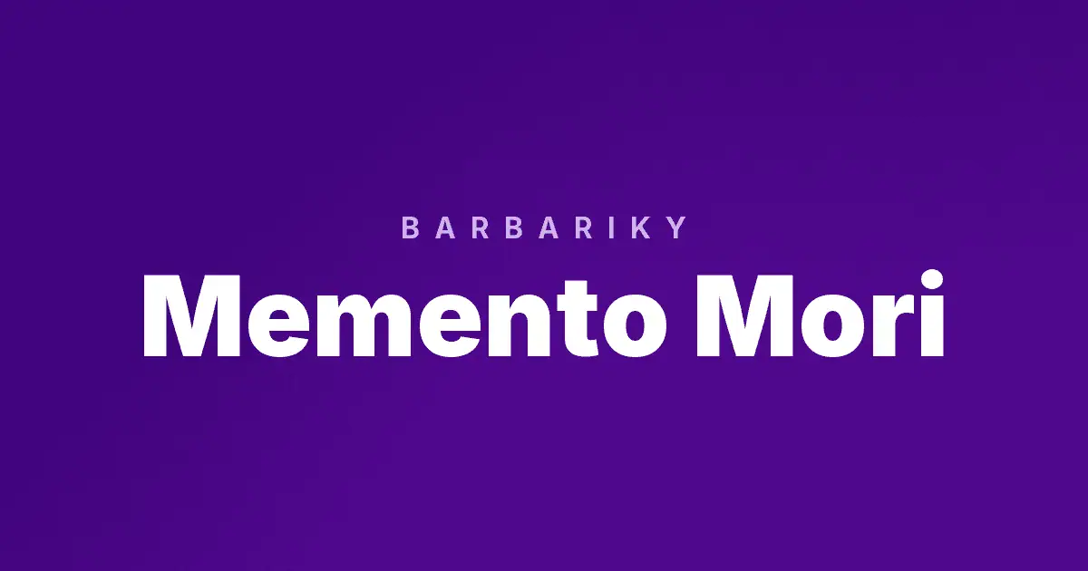 Memento Mori slot cover image