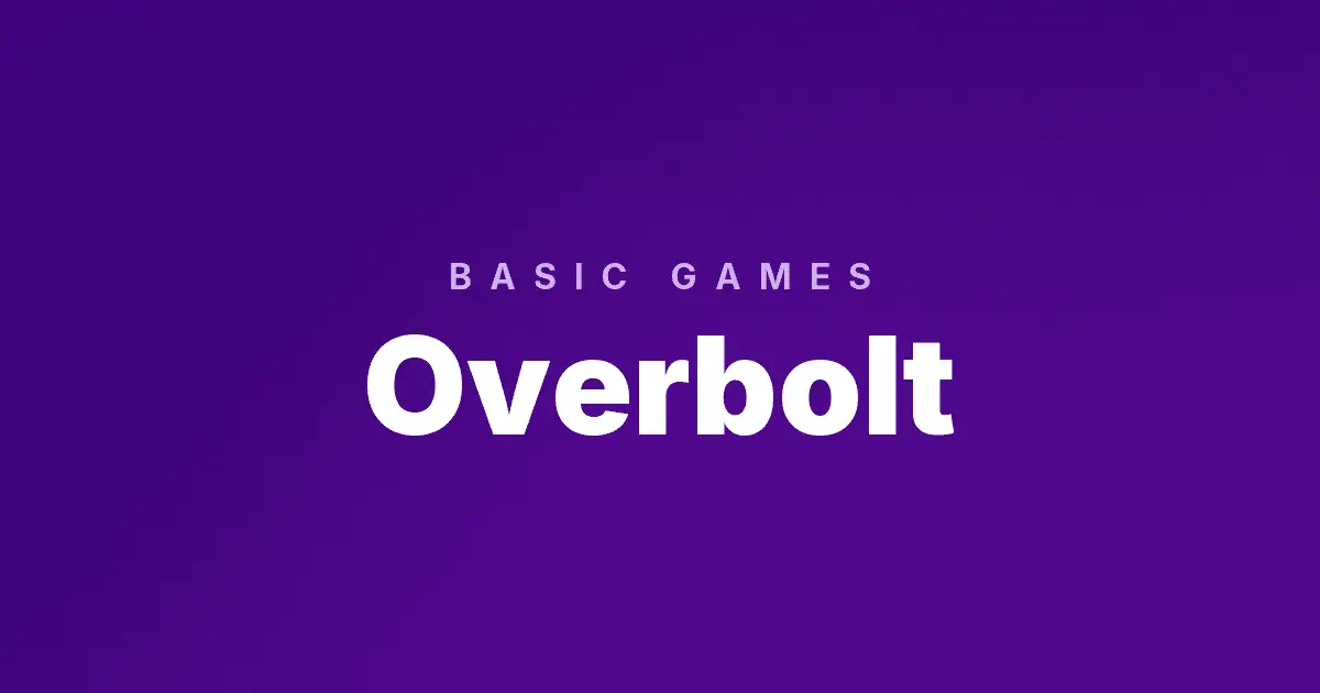Overbolt slot cover image