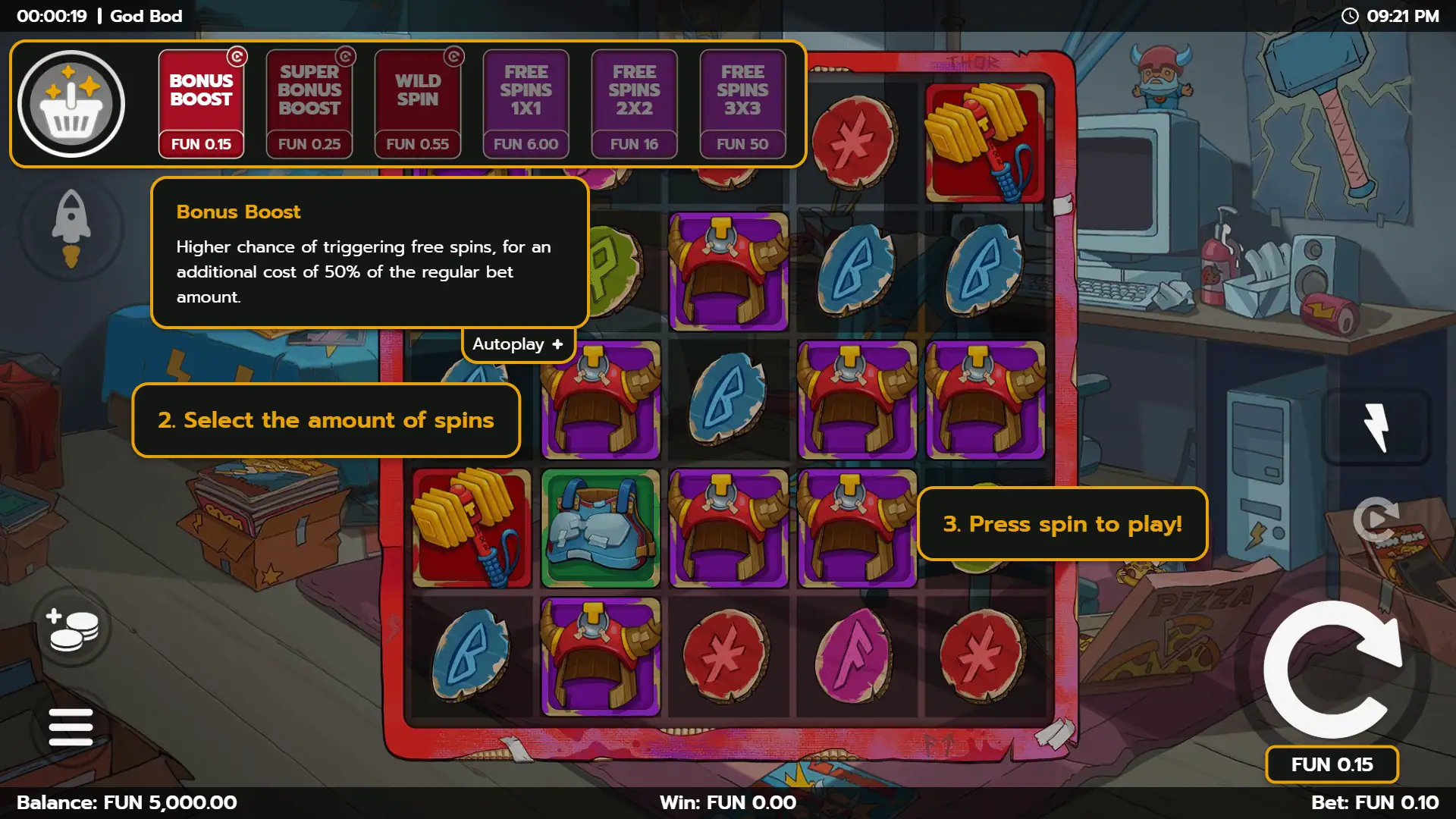 God Bod bonus buy menu