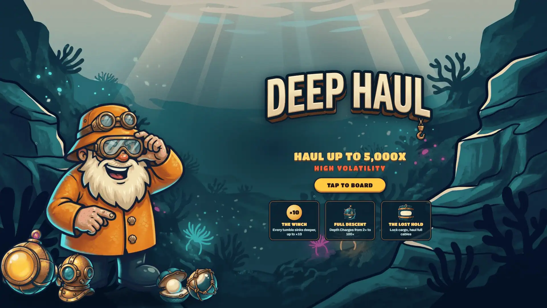 Deep Haul slot intro screen