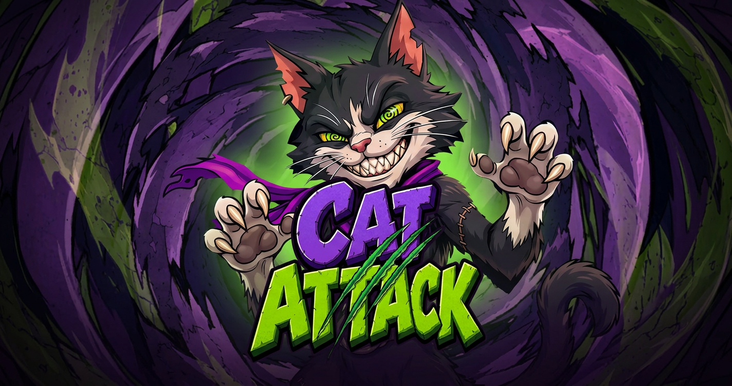 Cat Attack Slot Demo by Blackout slot cover image