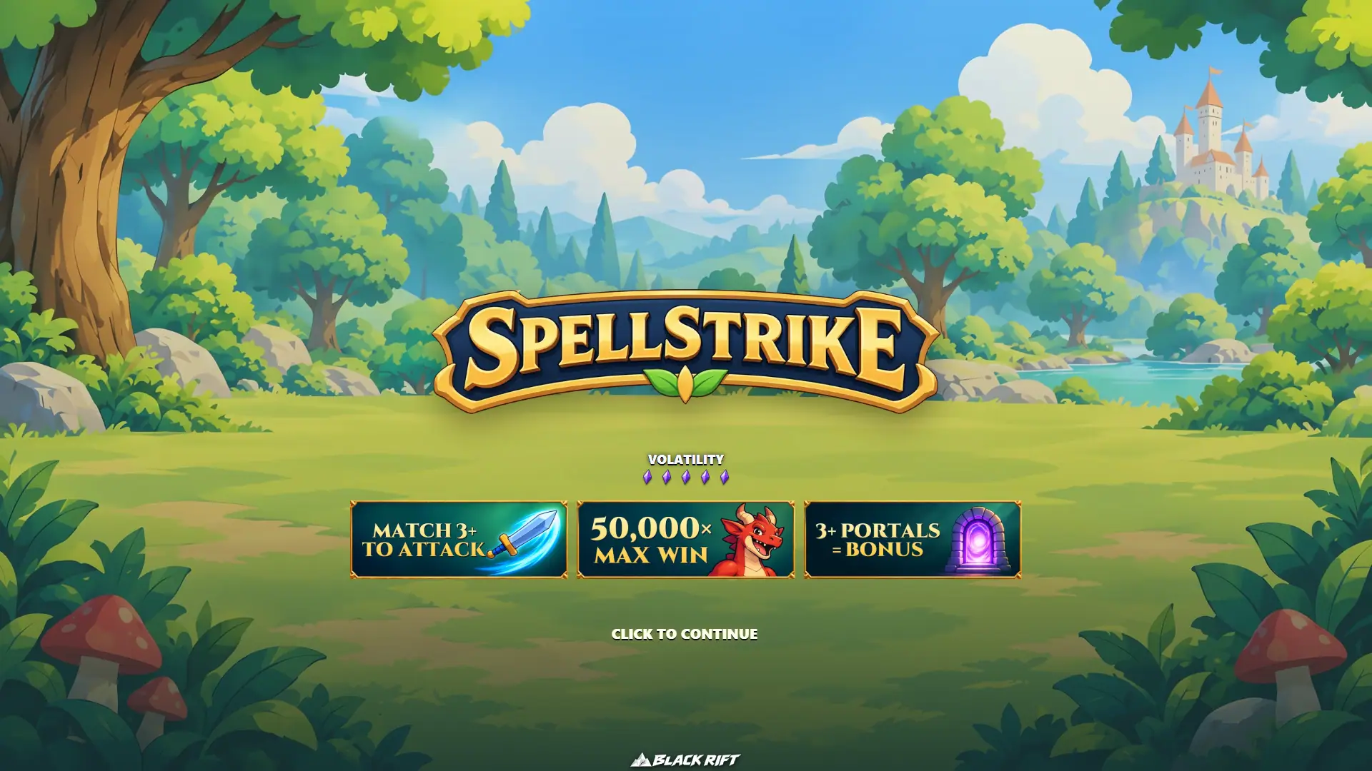 Spellstrike slot intro screen