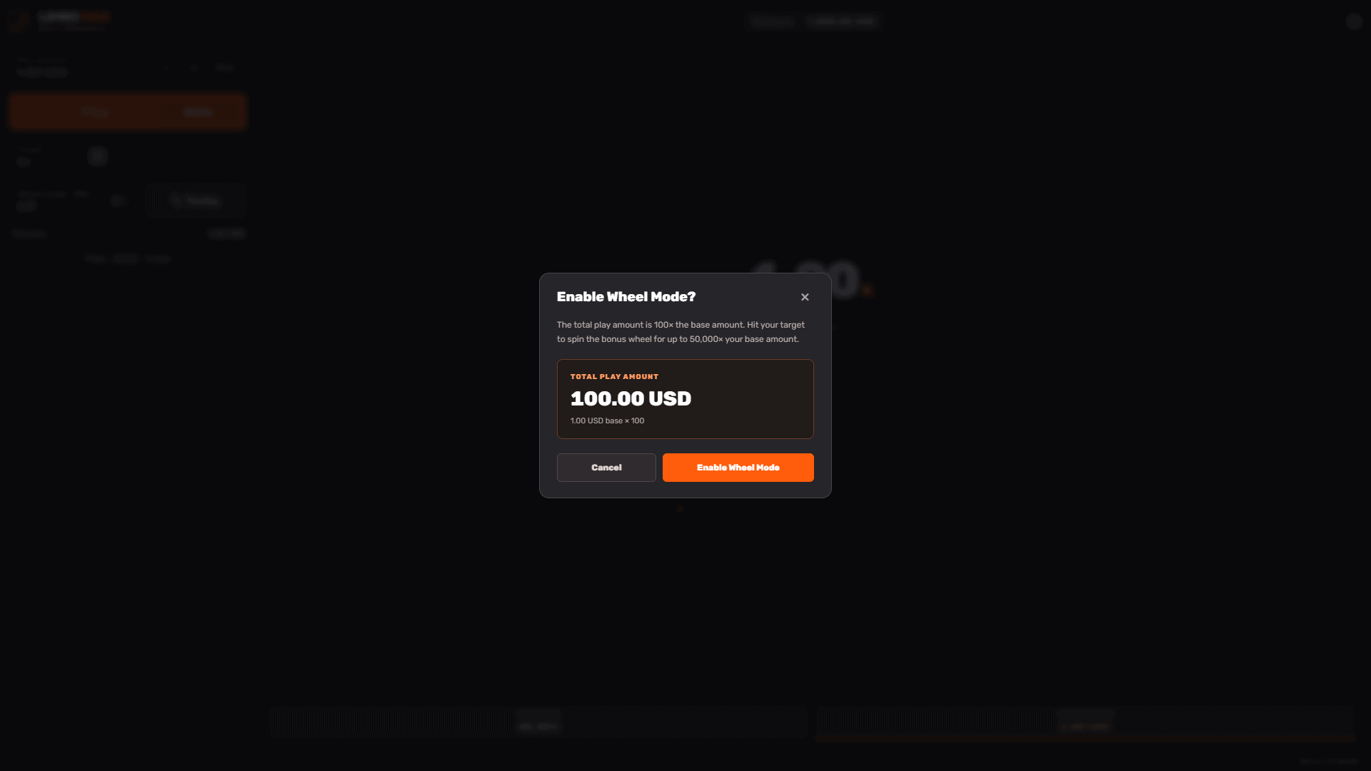 Limbo Max bonus buy menu