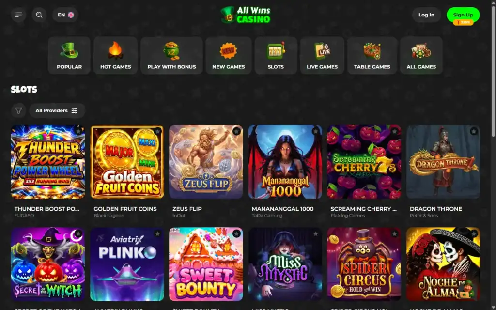 All Wins Casino: Slots