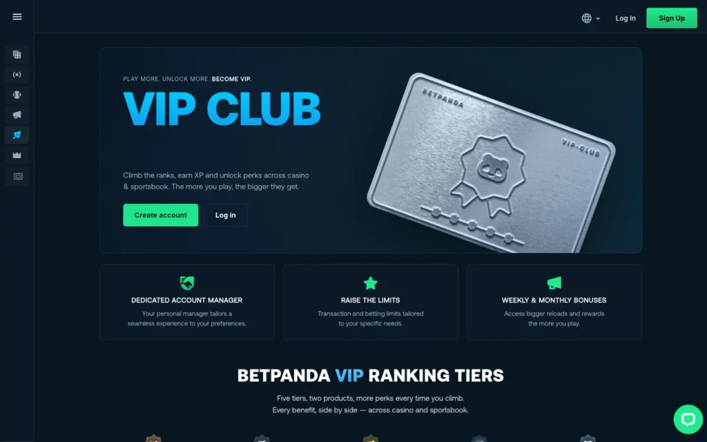 Betpanda: VIP