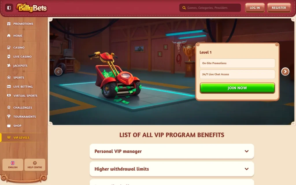 BillyBets: VIP