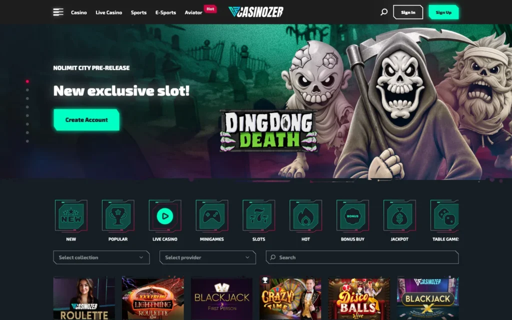 Casinozer: Live Casino