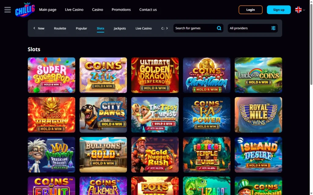 Chilli6 Casino: Slots