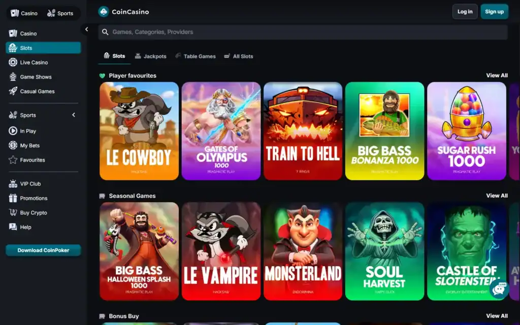 Coincasino pro: Slots