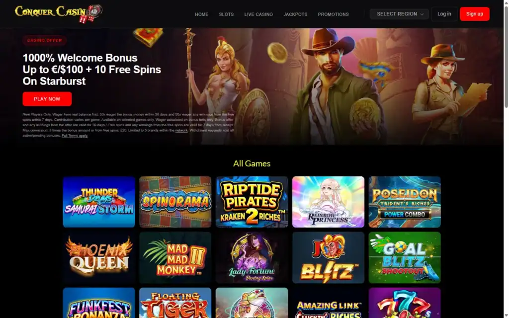 Conquer Casino (ConquerCasino.com): Slots