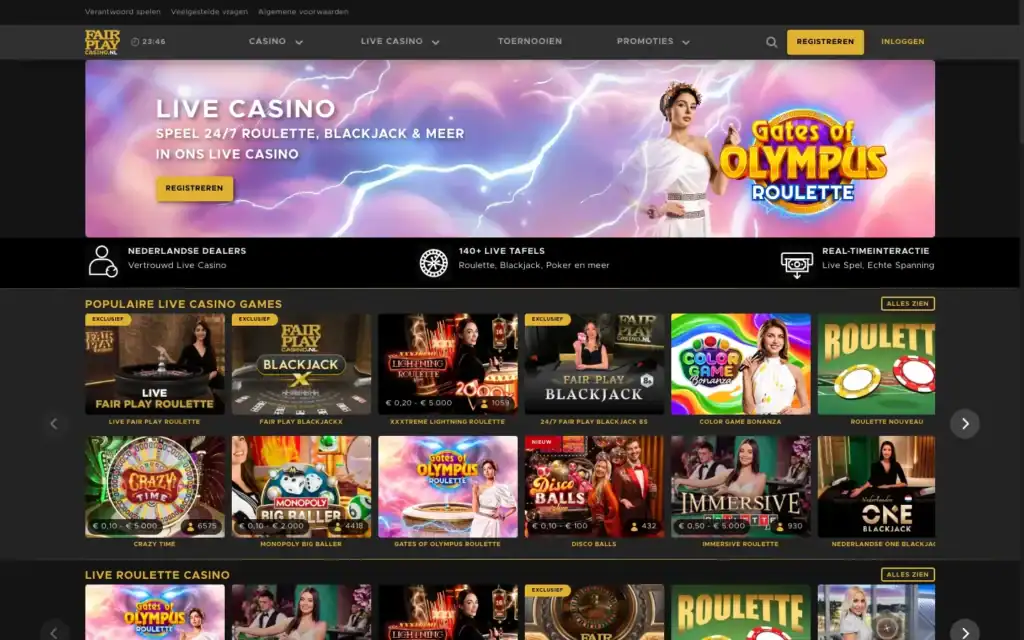 Fair Play Casino: Live Casino