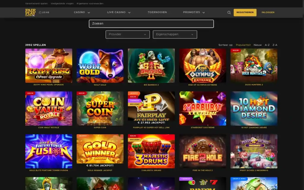 Fair Play Casino: Slots
