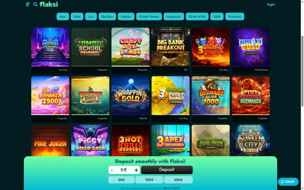 Flaksi Kasino: Slots