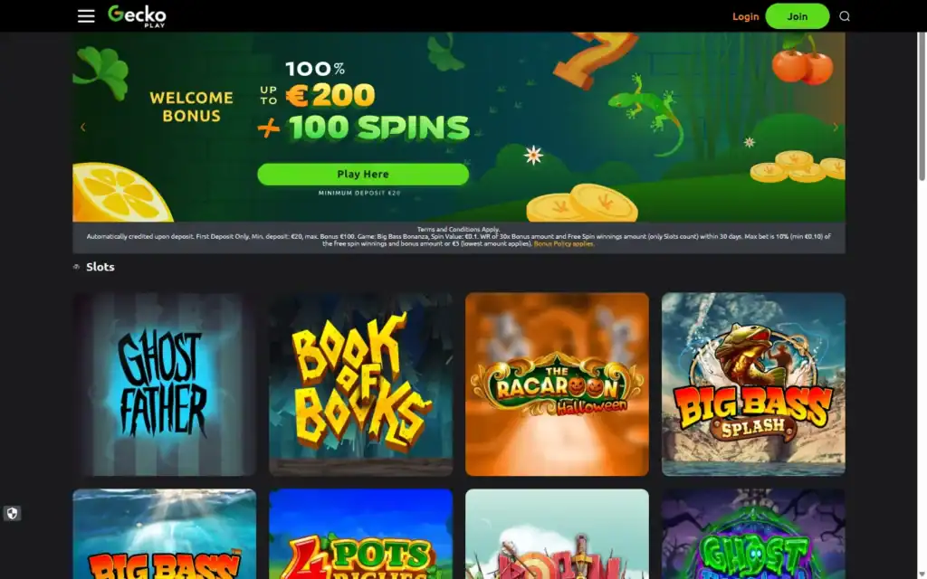 GeckoPlay Casino: Slots