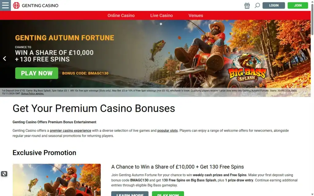 Genting Casino: Bonus