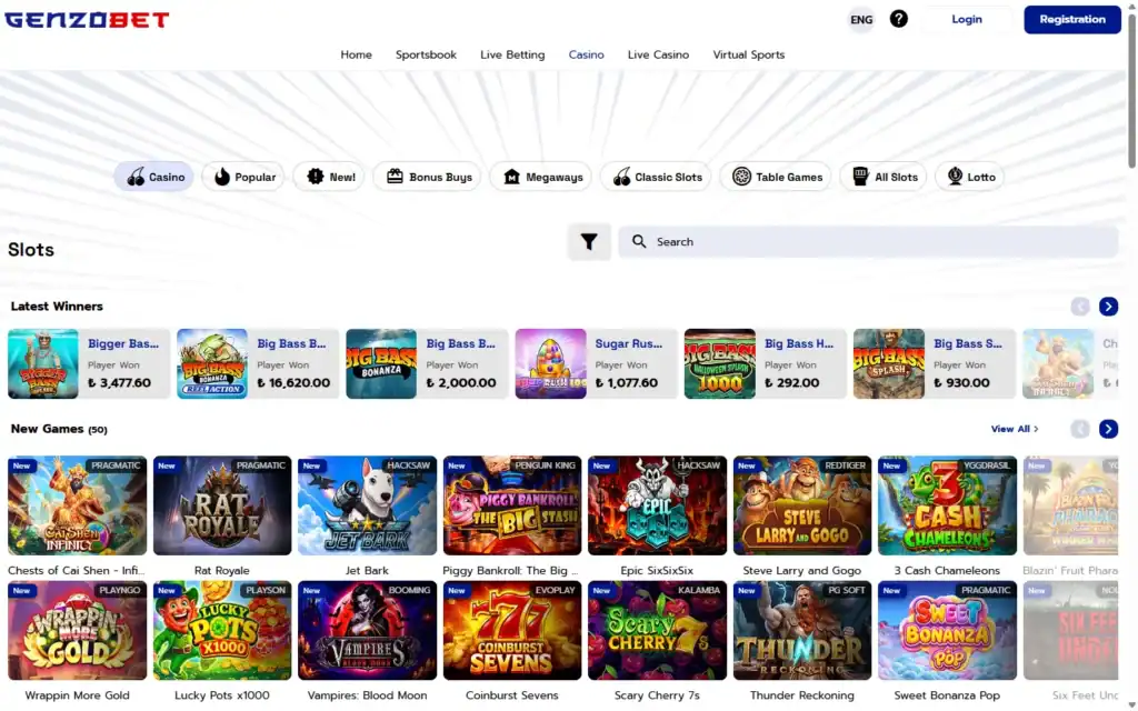 GenzoBet: Slots