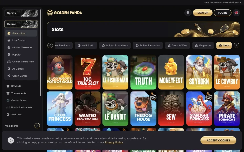 Golden Panda Casino: Slots