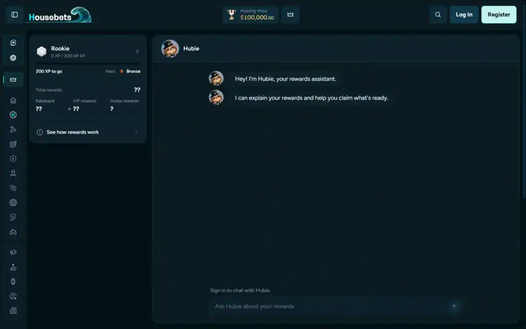 Housebets Casino: VIP