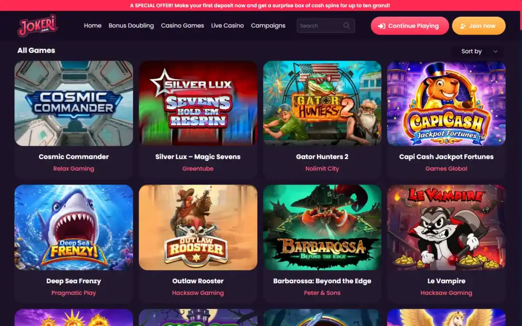 Jokeri Casino: Slots