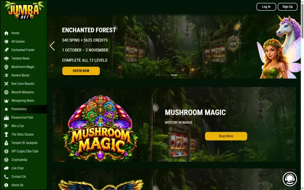 Jumba Bet Casino: Bonus