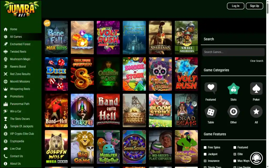 Jumba Bet Casino: Slots