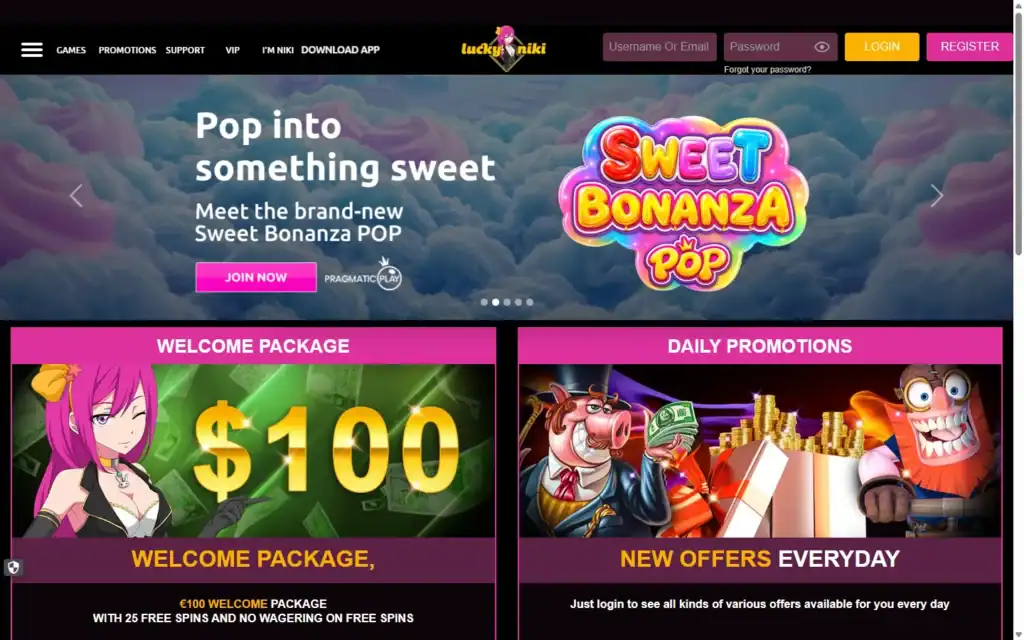LuckyNiki Casino: Bonus