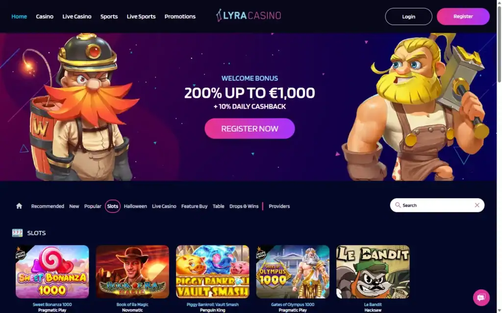 LyraCasino: Slots