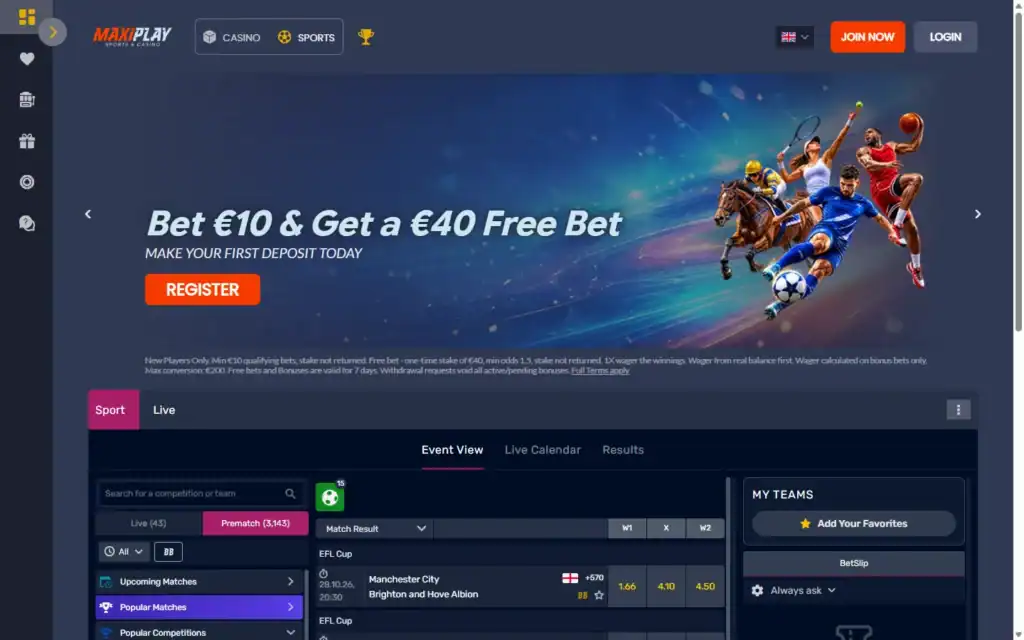 MaxiPlay Casino (MaxiPlay): Homepage