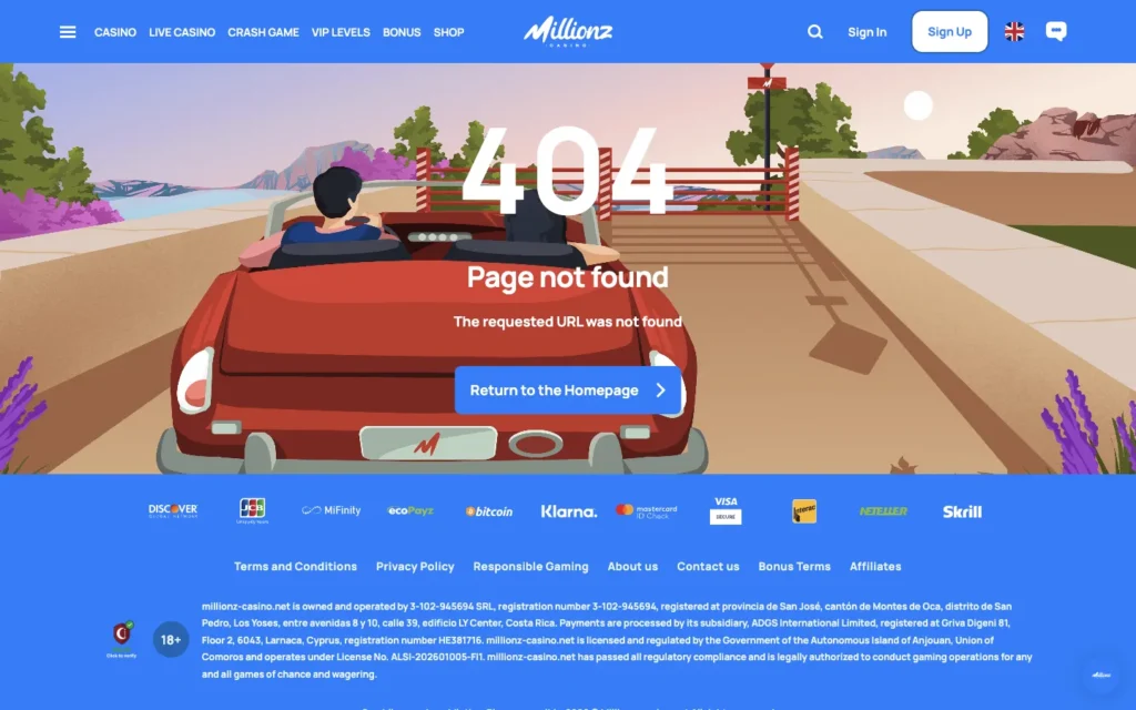 Millionz Casino: Casino live