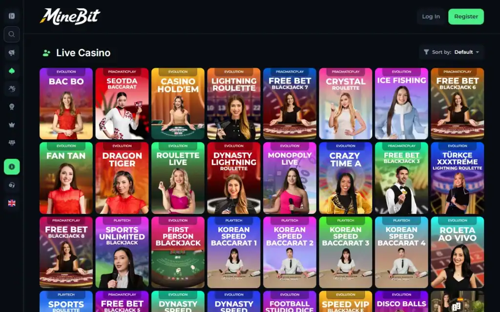 Minebit Casino: Live Casino
