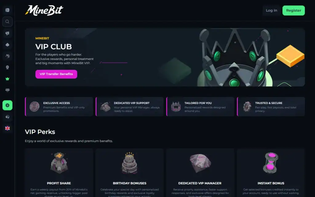Minebit Casino: VIP