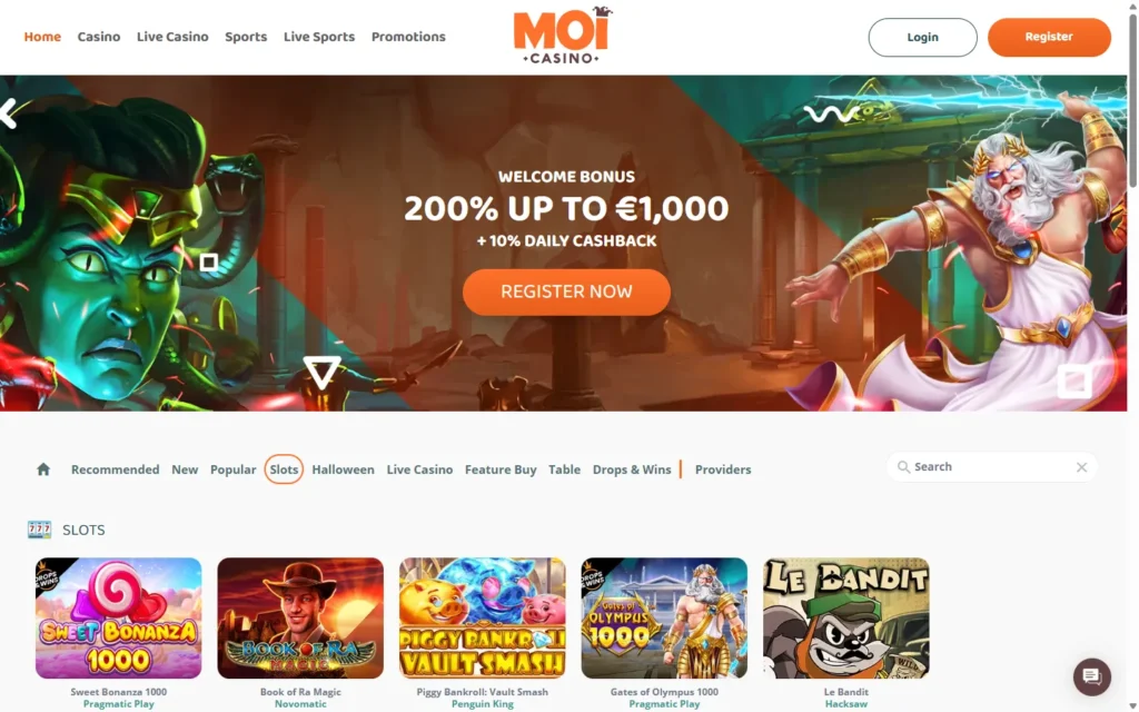 MoiCasino: Slots