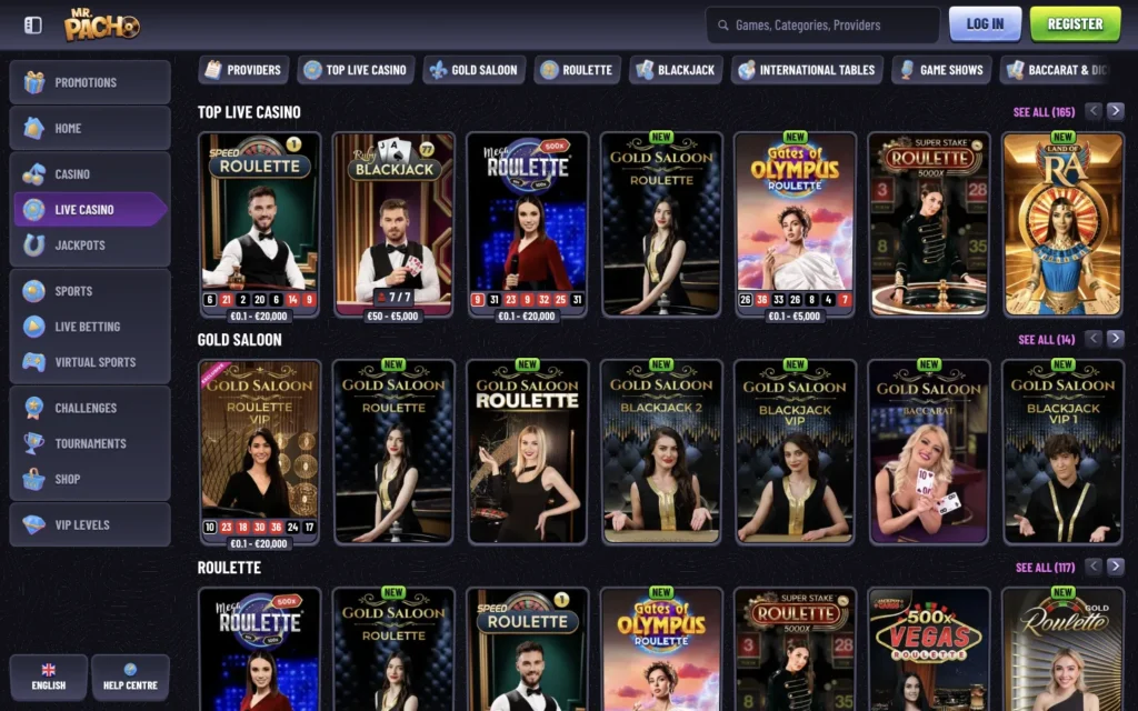 Mrpacho Casino: Live Casino