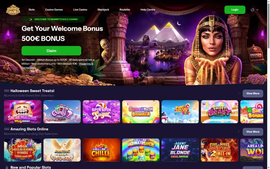 Mummys Gold Casino: Slots