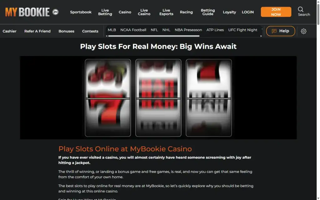 My Bookie Casino: Slots