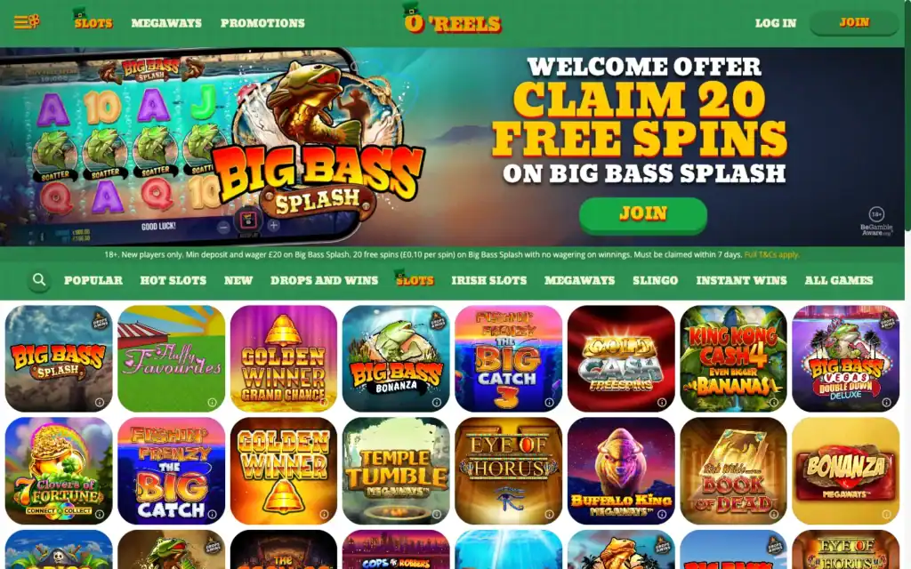 O'Reels Casino: Slots