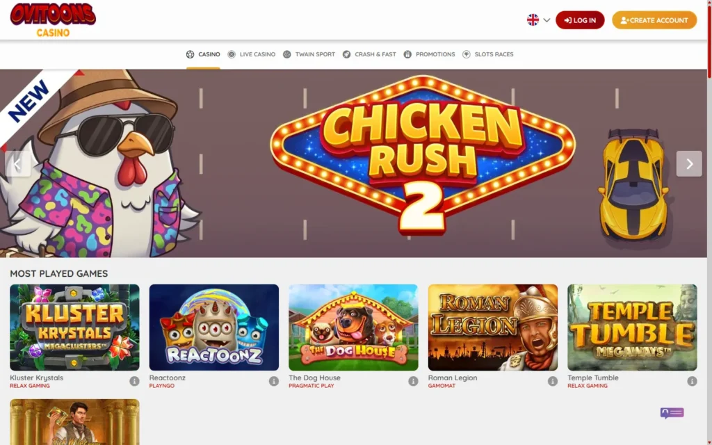 Ovitoons Casino: Slots