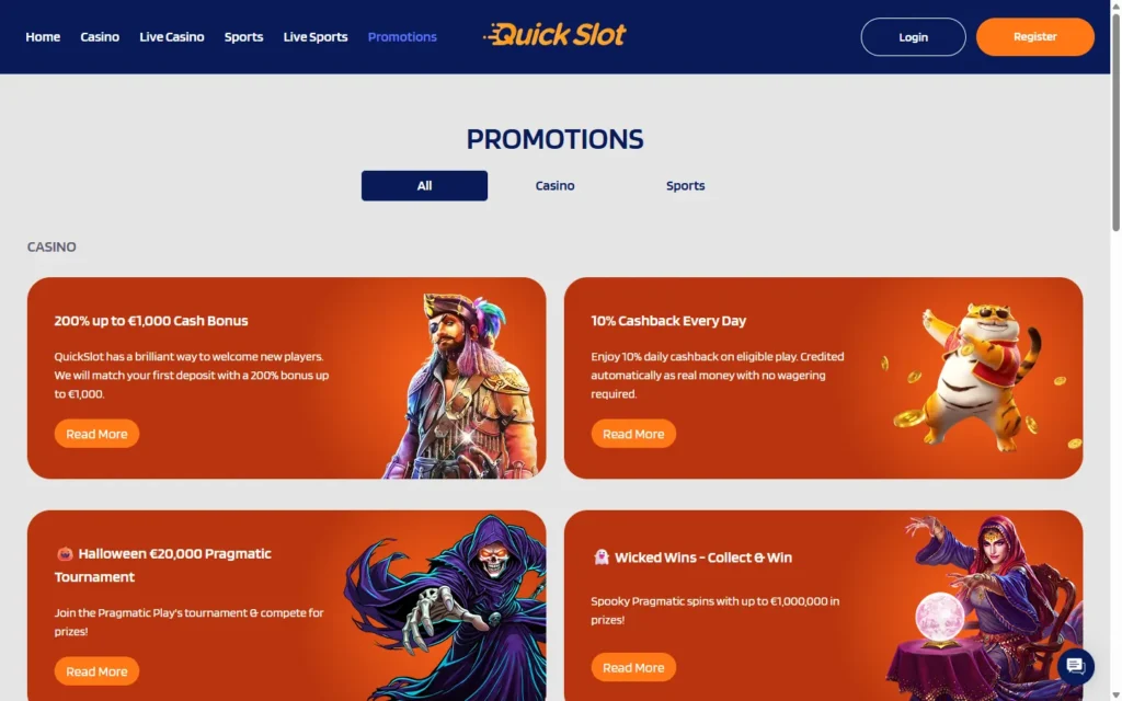 Quickslot Casino: Bonus