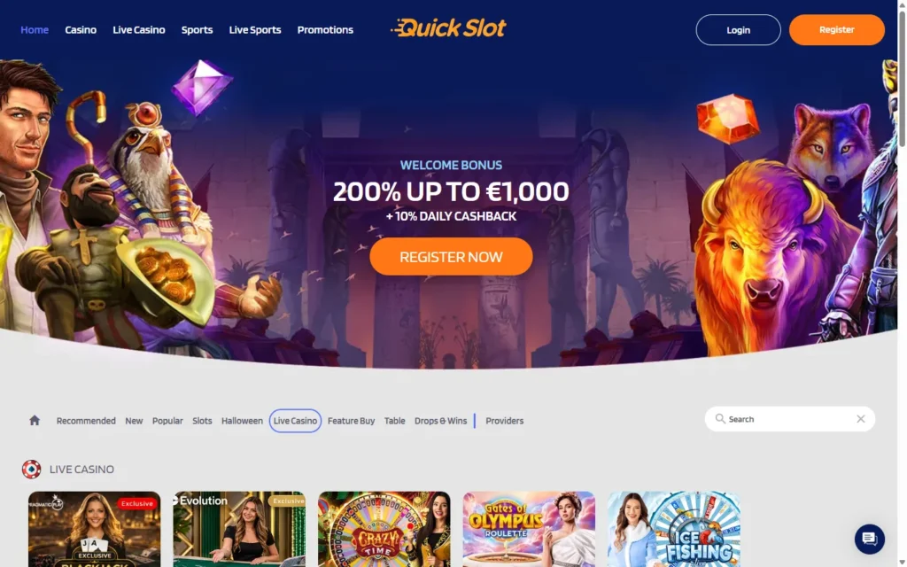 Quickslot Casino: Live Casino