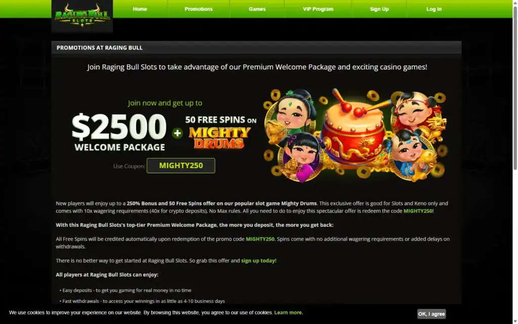 Raging Bull Slots: Bonus
