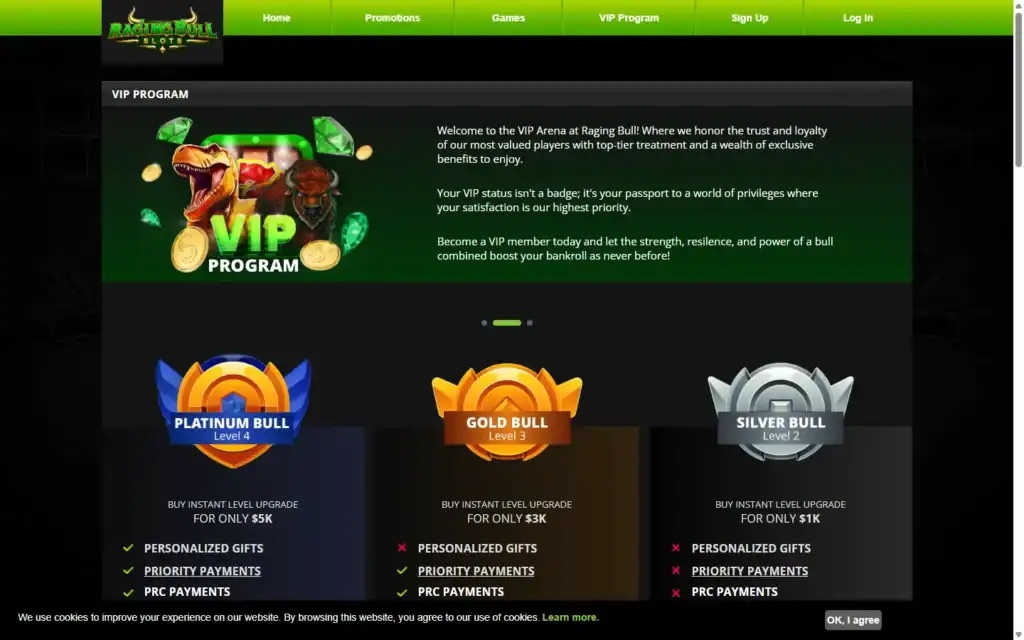 Raging Bull Slots: VIP