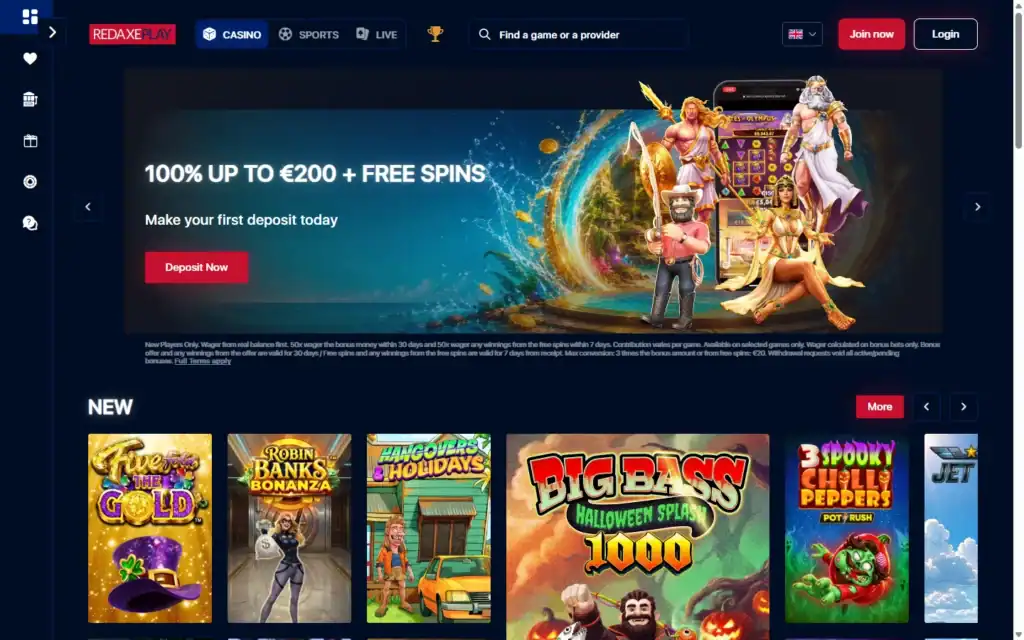 RedAxePlay: Homepage