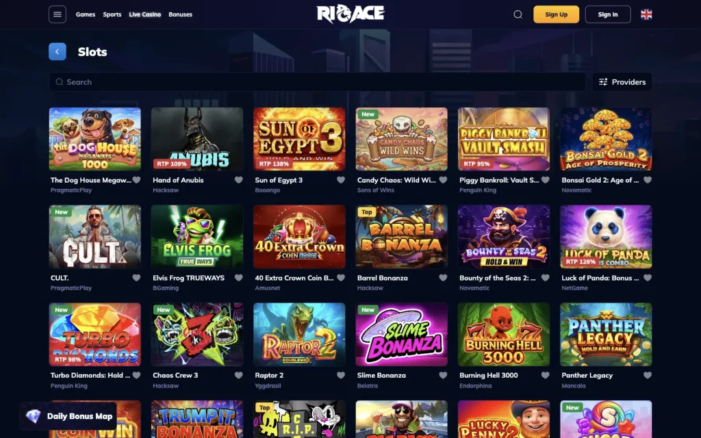 Rioace Casino: Slots